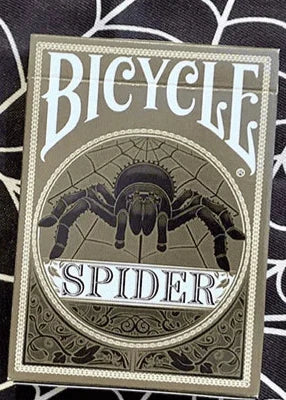 bicycle spider playing cards green