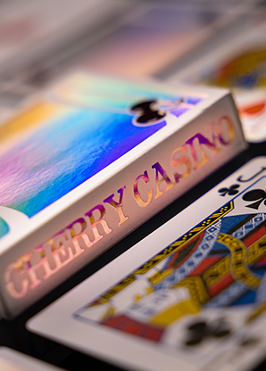 CHERRY CASINO HOLOGRAPHIC SANDS MIRAGE PLAYING CARDS