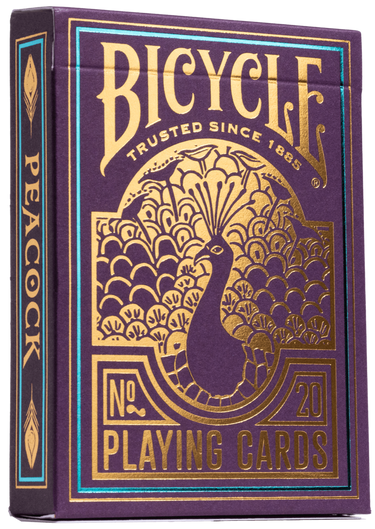 Bicycle purple peacock playing cards