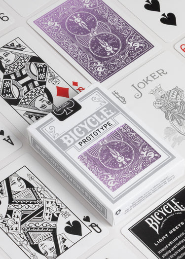 purple bicycle playing card prototype
