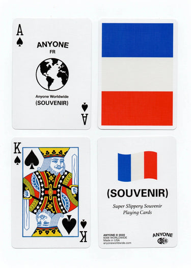 anyonewolrdwide.com playing cards fr France souvenirs Cardistry cards