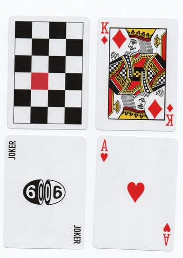 ANYONE XL CHECKERBOARD PLAYING CARDS.