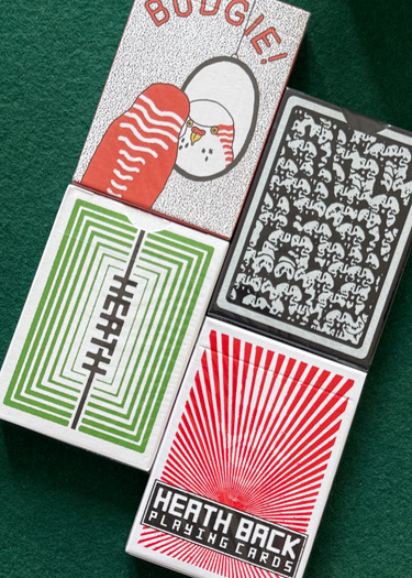 HEATH PLAYING CARDS 4 DECK SET