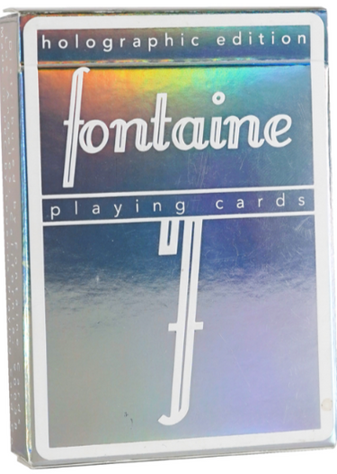holographic Fontaine playing cards