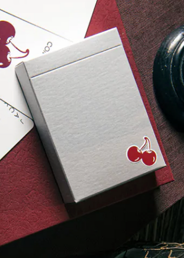 CHERRY CASINO HOUSE SILVER PLAYING CARDS