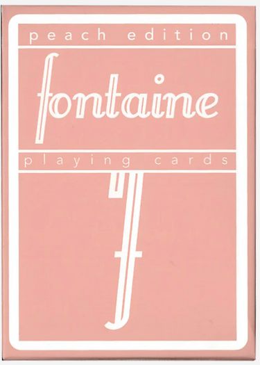 FONTAINE PEACH PLAYING CARDS
