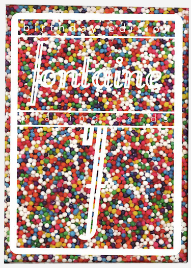 FONTAINE BIRTHDAY PLAYING CARDS