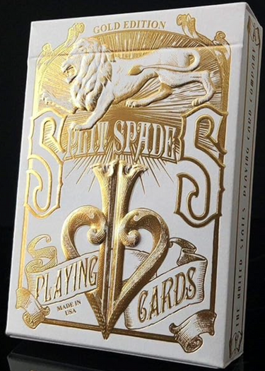 GOLD SPLIT SPADES PLAYING CARDS
