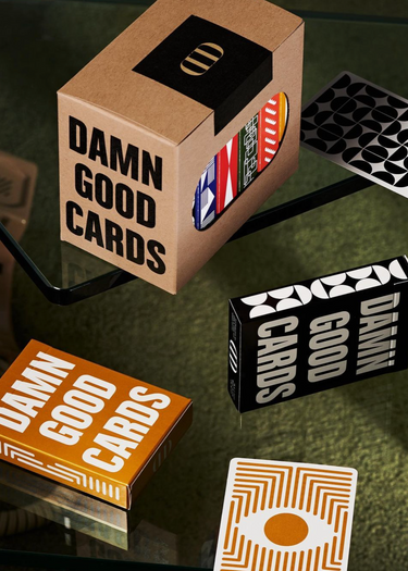 damn good cards, dan and Dave playing cards. Deck - art of play