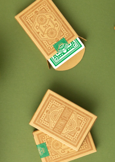 dkng green wheels art of play cards