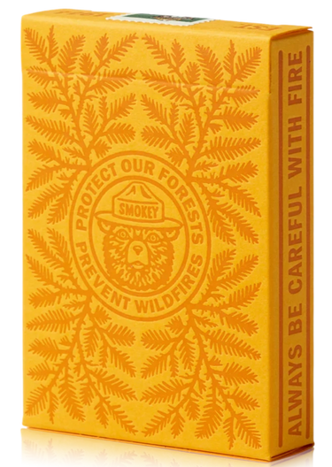 SMOKEY BEAR PLAYING CARDS MUSTARD YELLOW EDITION