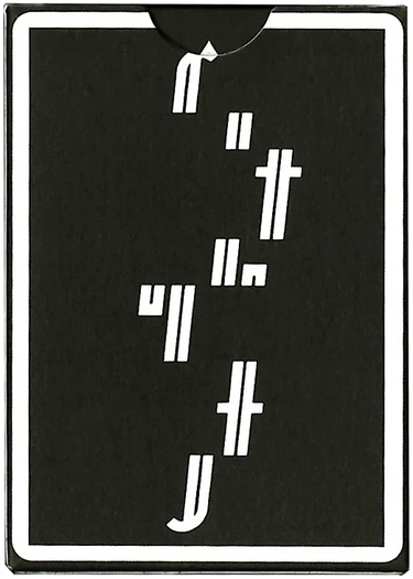 Black Glitch Playing Cards - Room One X Fontaine
