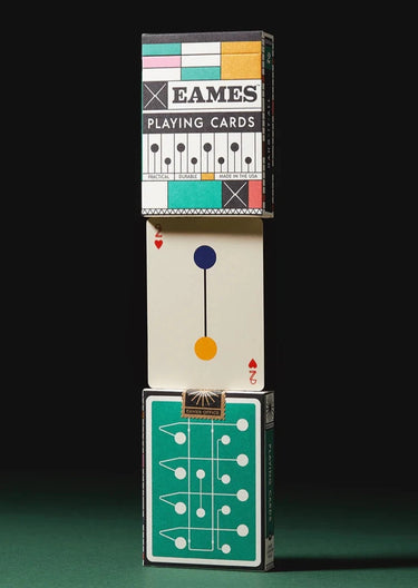EAMES HANG IT ALL GREEN PLAYING CARDS, art of play deck