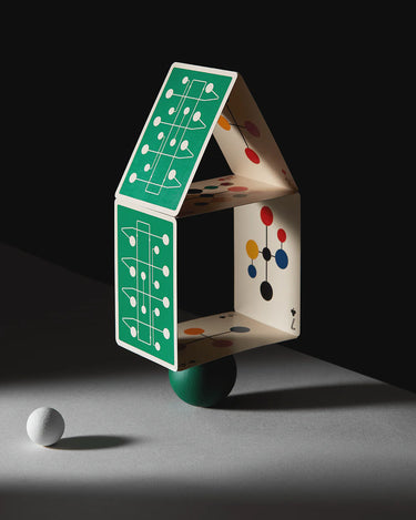 EAMES HANG IT ALL GREEN PLAYING CARDS, art of play deck
