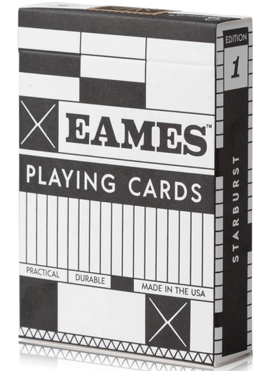 eames starbust black playing cards, art of play deck
