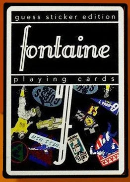 guess sticker fontaine playing cards