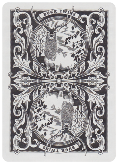 black antlers playing cards