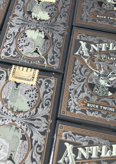 Antler, Black Edition playing cards art of play & dan & dave. - Paperdecks