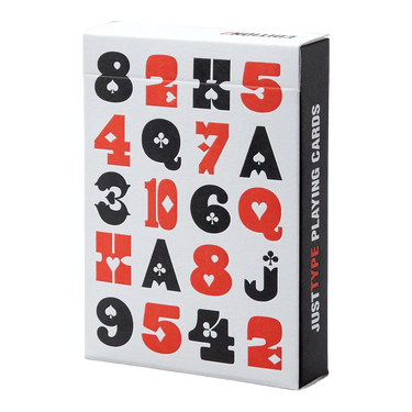 JUST TYPE PLAYING CARDS