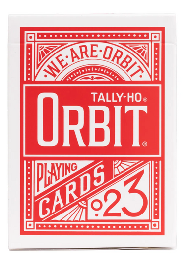 Tally ho orbit playing cards red blue and black edition