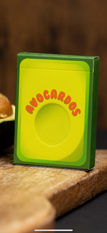 Avocardos by OPC organic playing cards.