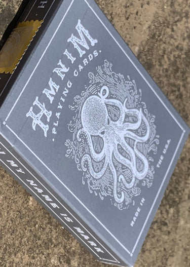 HMNIM playing cards grey by Art of play, HI MY NAME IS MARK Dan & Dave