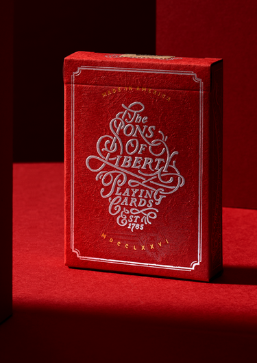 SONS OF LIBERTY, PATRIOT RED playing cards dan & Dave