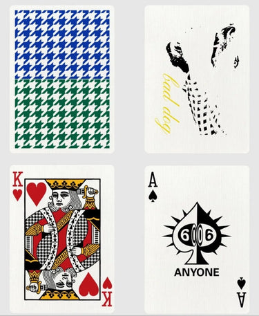 ANYONE SLIT HOUNDSTOOTH PLAYING CARDS