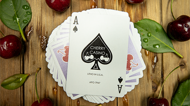 CHERRY CASINO PURPLE PLAYING CARDS