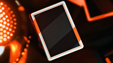 NOC3000X3 : BLACK/ORANGE PLAYING CARDS