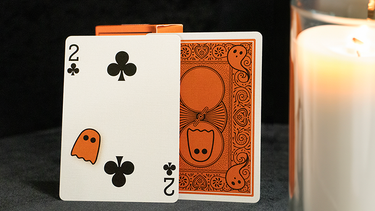 BICYCLE BOO BACK ORANGE PLAYING CARDS