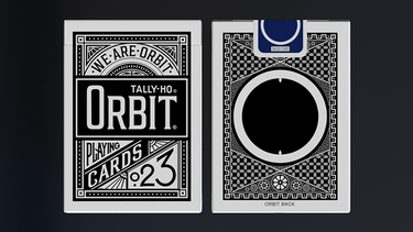 ORBIT X TALLY HO BLACK PLAYING CARDS