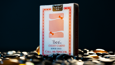 LIMITED BEE X CHERRY CASINO RED PLAYING CARDS