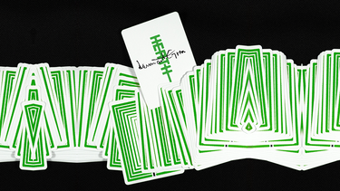noel heath playing cards green cardistry edition  lenard green 