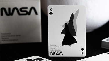 SILVER FOIL NASA WORM PLAYING CARDS