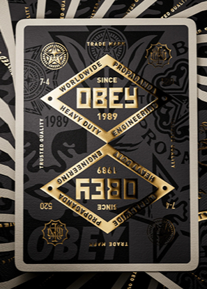 THEORY11 X OBEY GOLD EDITION PLAYING CARDS