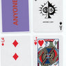 ANYONE CAP LOGO PURPLE / RED PLAYING CARDS