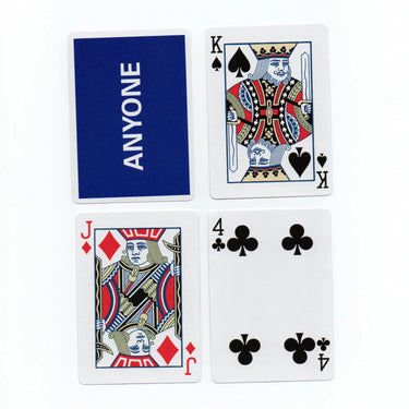ANYONE CAP LOGO NAVY PLAYING CARDS
