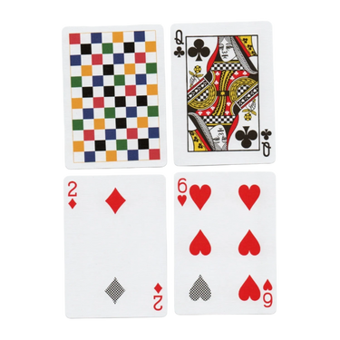 ANYONE MULTICOLOURED CHECKS  PLAYING CARDS