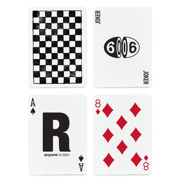 ANYONE READY MADE BLACK CHECKS PLAYING CARDS
