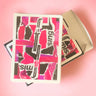 FONTAINE PLAYING CARDS RARE LIMITED RED PINK MISSING NEW YORK