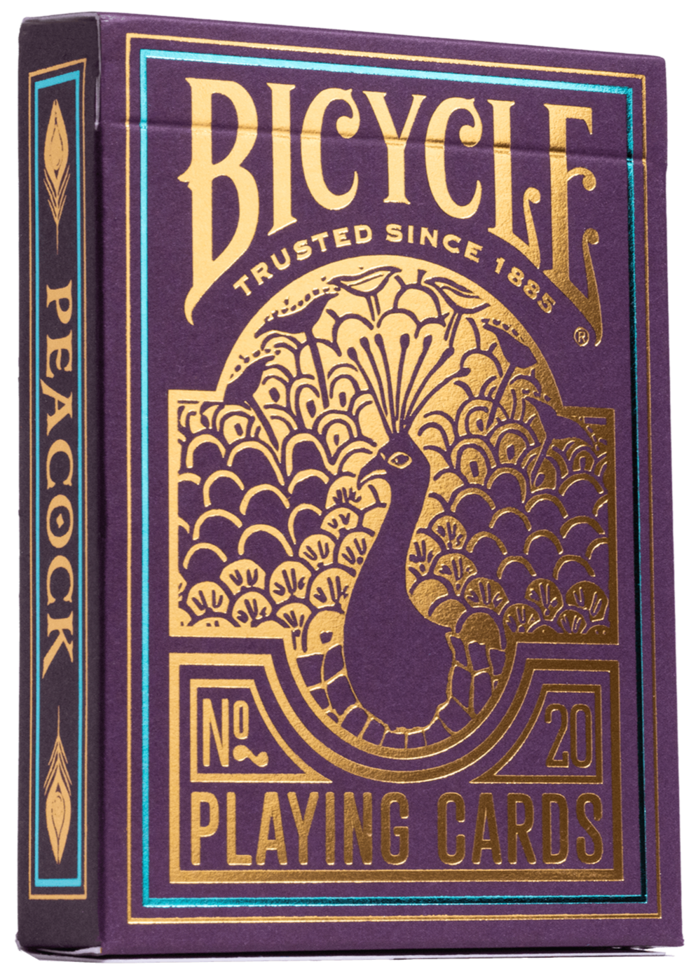 Bicycle purple peacock playing cards 