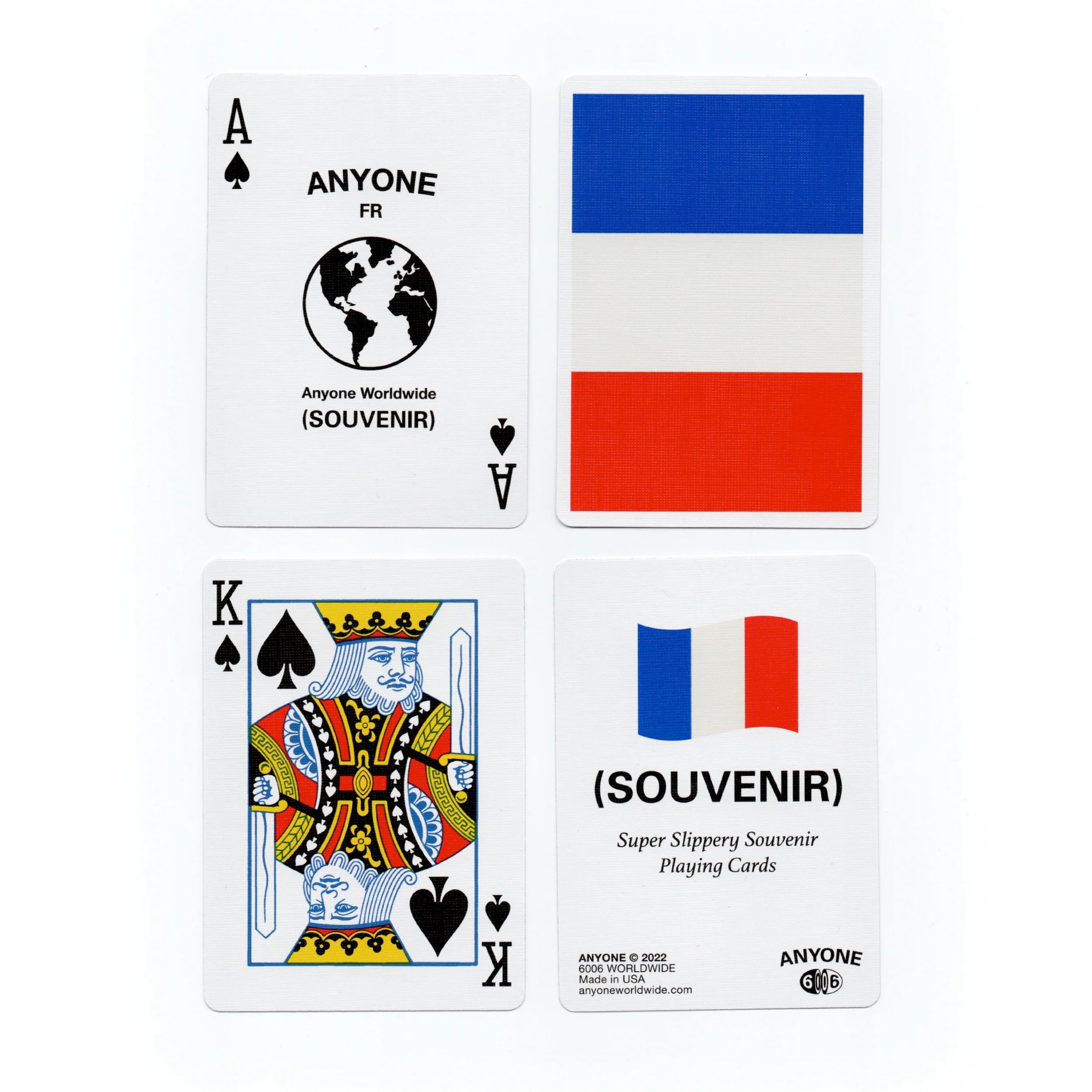 anyonewolrdwide.com playing cards fr France souvenirs Cardistry cards