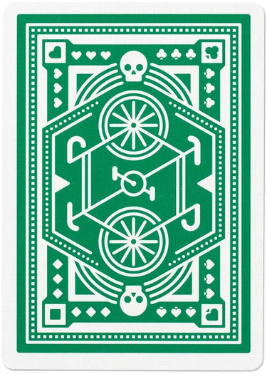 dkng green wheels playing cards 