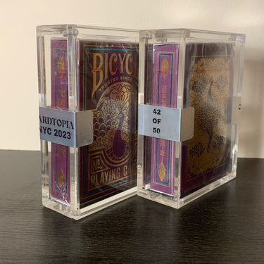 BICYCLE PLAYING CARDS PEACOCK CARDTOPIA SEALED CASE X/50