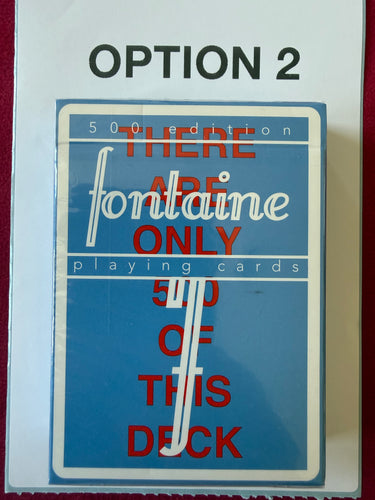 FONTAINE 500 PLAYING CARDS