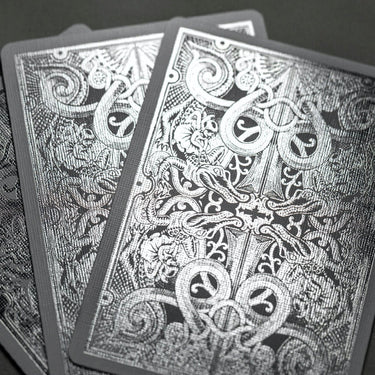 SILVER GATORBACKS PLAYING CARDS