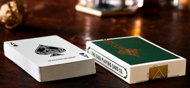 ACE FULTONS GREEN & GOLD PLAYING CARDS DAN AND DAVE DECK
