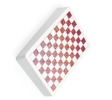 ANYONE ROSE CHECKERBOARD PLAYING CARDS
