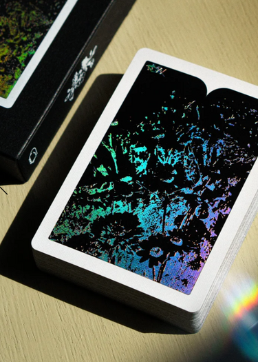 dealergrip holo sepal silhouette playing cards 